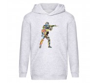 Худи детская Контр Страйк 003 (CS GO) серая (CSG gry 003) 116 см