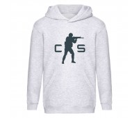 Худи детская Контр Страйк 006 (CS GO) серая (CSG gry 006) 116 см