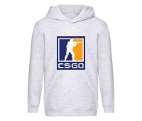 Худи детская Контр Страйк 0013 (CS GO) серая (CSG gry 0013) 116 см