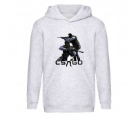 Худи детская Контр Страйк 0018 (CS GO) серая (CSG gry 0018) 116 см