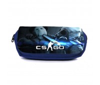 Школьный пенал Контр Страйк органайзер универсальный (CSGO-0011-blue) синий