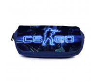 Школьный пенал Контр Страйк органайзер универсальный (CSGO-0010-blue) синий