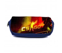 Школьный пенал Контр Страйк органайзер универсальный (CSGO-0027-blue) синий