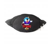 Сумка Бананка на пояс Бравл Старс Мистер П (BS-MP) Cappuccino Toys черная