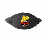 Сумка Бананка на пояс Бравл Старс Фрэнк Золотой (BS-Frenk) Cappuccino Toys черная