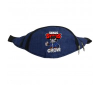 Сумка Бананка на пояс Бравл Старс Ворон (BS-Crow) Cappuccino Toys синяя