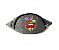 Сумка Бананка на пояс Бравл Старс Фрэнк Праздничный  (BS-FP) Cappuccino Toys серая