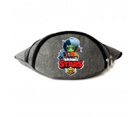 Сумка Бананка на пояс Бравл Старс Зомби (BS-Zombi) Cappuccino Toys серая