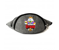 Сумка Бананка на пояс Бравл Старс Лу Король (BS- LK) Cappuccino Toys серая