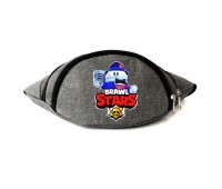Сумка Бананка на пояс Бравл Старс Лу Певец (BS- LS) Cappuccino Toys серая