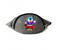Сумка Бананка на пояс Бравл Старс Мистер П (BS- MP) Cappuccino Toys серая