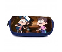 Школьный пенал Гравити Фолз 007 (Gravity Falls) органайзер универсальный (GFS-007-blu) синий