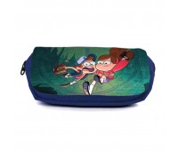 Школьный пенал Гравити Фолз 009 (Gravity Falls) органайзер универсальный (GFS-009-blu) синий