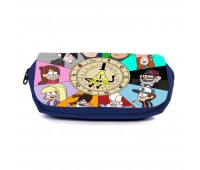 Школьный пенал Гравити Фолз 0014 (Gravity Falls) органайзер универсальный (GFS-0014-blu) синий