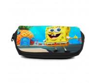 Школьный пенал Спанч Боб 002 (SpongeBob) органайзер универсальный (SPB-002-blc) черный