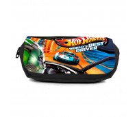 Школьный пенал Хот Вилс 004 (Hot Wheels) органайзер универсальный (HW-004-blc) черный