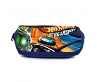 Школьный пенал Хот Вилс 004 (Hot Wheels) органайзер универсальный (HW-004-blu) синий