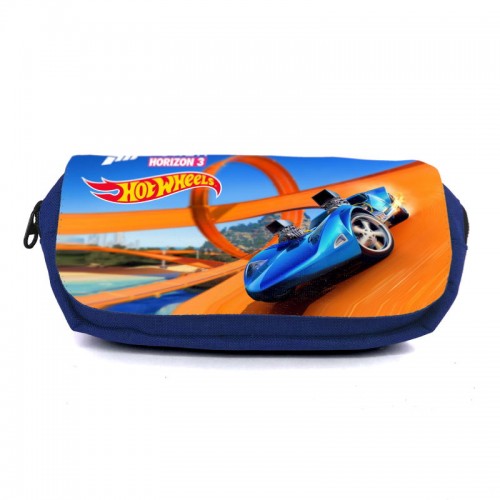 Школьный пенал Хот Вилс 0011 (Hot Wheels) органайзер универсальный (HW-0011-blu) синий Школьный пенал Хот Вилс 0011 (Hot Wheels) органайзер универсальный (HW-0011-blu) синий