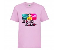 Футболка детская Игра в Кальмара 0015 (Squid game) светлорозовая (SQD-0015 lpn) 116 см