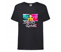 Футболка детская Игра в Кальмара 0015 (Squid game) черная (SQD-0015 blc) 116 см