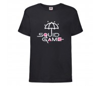 Футболка детская Игра в Кальмара 0022 (Squid game) черная (SQD-0022 blc) 116 см