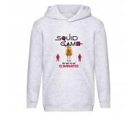 Худи детская Игра в Кальмара 009 (Squid game) серая (SQD-009 gry) 116 см