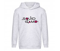 Худи детская Игра в Кальмара 0011 (Squid game) серая (SQD-0011 gry) 116 см
