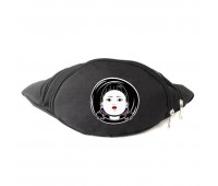 Сумка Бананка Игра в Кальмара 005 на пояс Cappuccino (sqd 005-black) черный