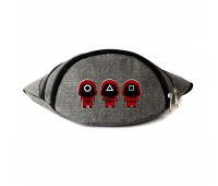 Сумка Бананка Игра в Кальмара 001 на пояс Cappuccino (sqd 001-gry) серый Сумка Бананка Игра в Кальмара 001 на пояс Cappuccino (sqd 001-gry) серый