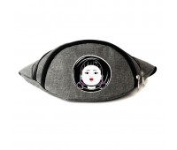 Сумка Бананка Игра в Кальмара 005 на пояс Cappuccino (sqd 005-gry) серый