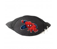 Сумка Бананка на пояс Человек Паук 004  (Spiderman-004) Cappuccino Toys черная