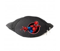 Сумка Бананка на пояс Человек Паук 007  (Spiderman-007) Cappuccino Toys черная