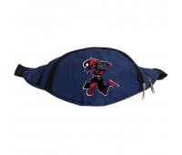 Сумка Бананка на пояс Человек Паук 0011  (Spiderman-0011) Cappuccino Toys синяя