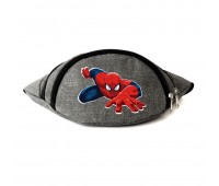 Сумка Бананка на пояс Человек Паук 004  (Spiderman-004) Cappuccino Toys серая