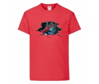 Футболка детская Человек Паук 0016 (SPM-0016-red) красная размер 104 см