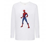 Лонгслив реглан Человек Паук 001 (Spider-Man) белый (SPM wh 001) 104 см