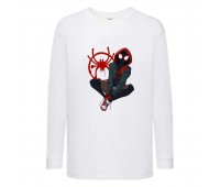Лонгслив реглан Человек Паук 003 (Spider-Man) белый (SPM wh 003) 104 см