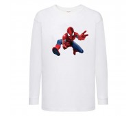 Лонгслив реглан Человек Паук 005 (Spider-Man) белый (SPM wh 005) 104 см