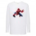 Лонгслив реглан Человек Паук 005 (Spider-Man) белый (SPM wh 005) 104 см