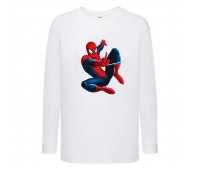 Лонгслив реглан Человек Паук 007 (Spider-Man) белый (SPM wh 007) 104 см