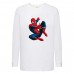 Лонгслив реглан Человек Паук 007 (Spider-Man) белый (SPM wh 007) 152 см