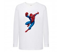 Лонгслив реглан Человек Паук 008 (Spider-Man) белый (SPM wh 008) 104 см