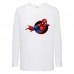Лонгслив реглан Человек Паук 009 (Spider-Man) белый (SPM wh 009) 128 см