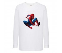 Лонгслив реглан Человек Паук 0010 (Spider-Man) белый (SPM wh 0010) 104 см