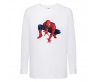Лонгслив реглан Человек Паук 0015 (Spider-Man) белый (SPM wh 0015) 104 см