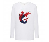 Лонгслив реглан Человек Паук 0017 (Spider-Man) белый (SPM wh 0017) 104 см