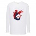 Лонгслив реглан Человек Паук 0017 (Spider-Man) белый (SPM wh 0017) 104 см
