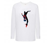 Лонгслив реглан Человек Паук 0026 (Spider-Man) белый (SPM wh 0026) 104 см