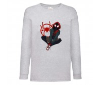Лонгслив реглан Человек Паук 003 (Spider-Man) серый (SPM gry 003) 104 см