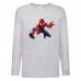 Лонгслив реглан Человек Паук 005 (Spider-Man) серый (SPM gry 005) 152 см